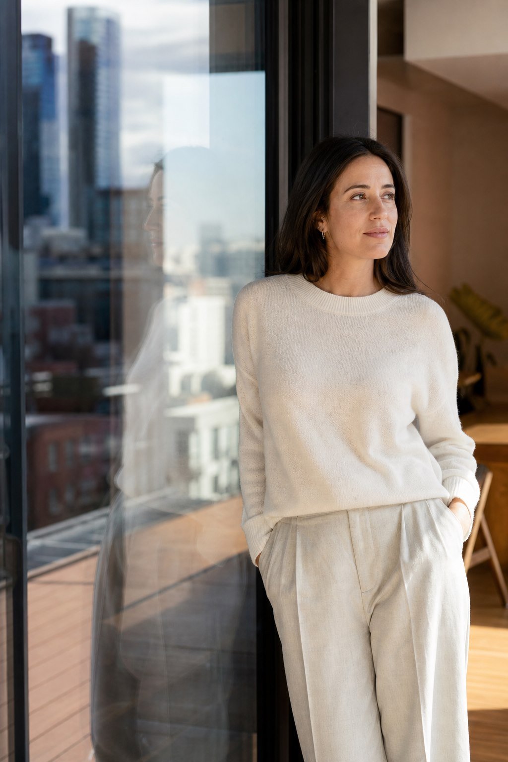 A woman considering her future in San Francisco